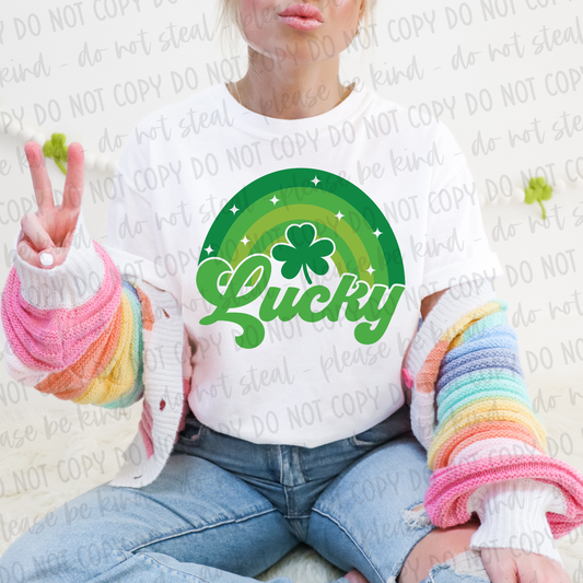 DTF TRANSFER Lucky Rainbow