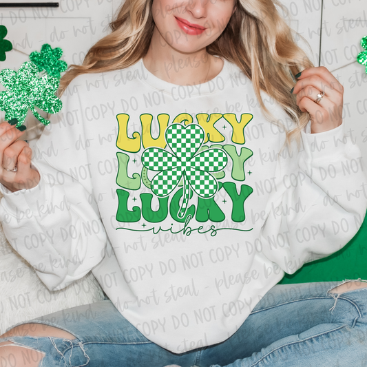 DTF TRANSFER Lucky Vibes