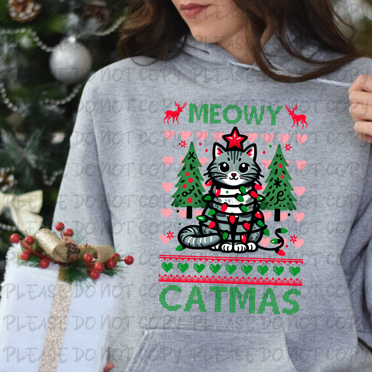 PREMADE GANG SHEET-UGLY CHRISTMAS SWEATER 22x60