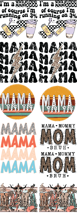 PREMADE GANG SHEET-MAMA 22X60