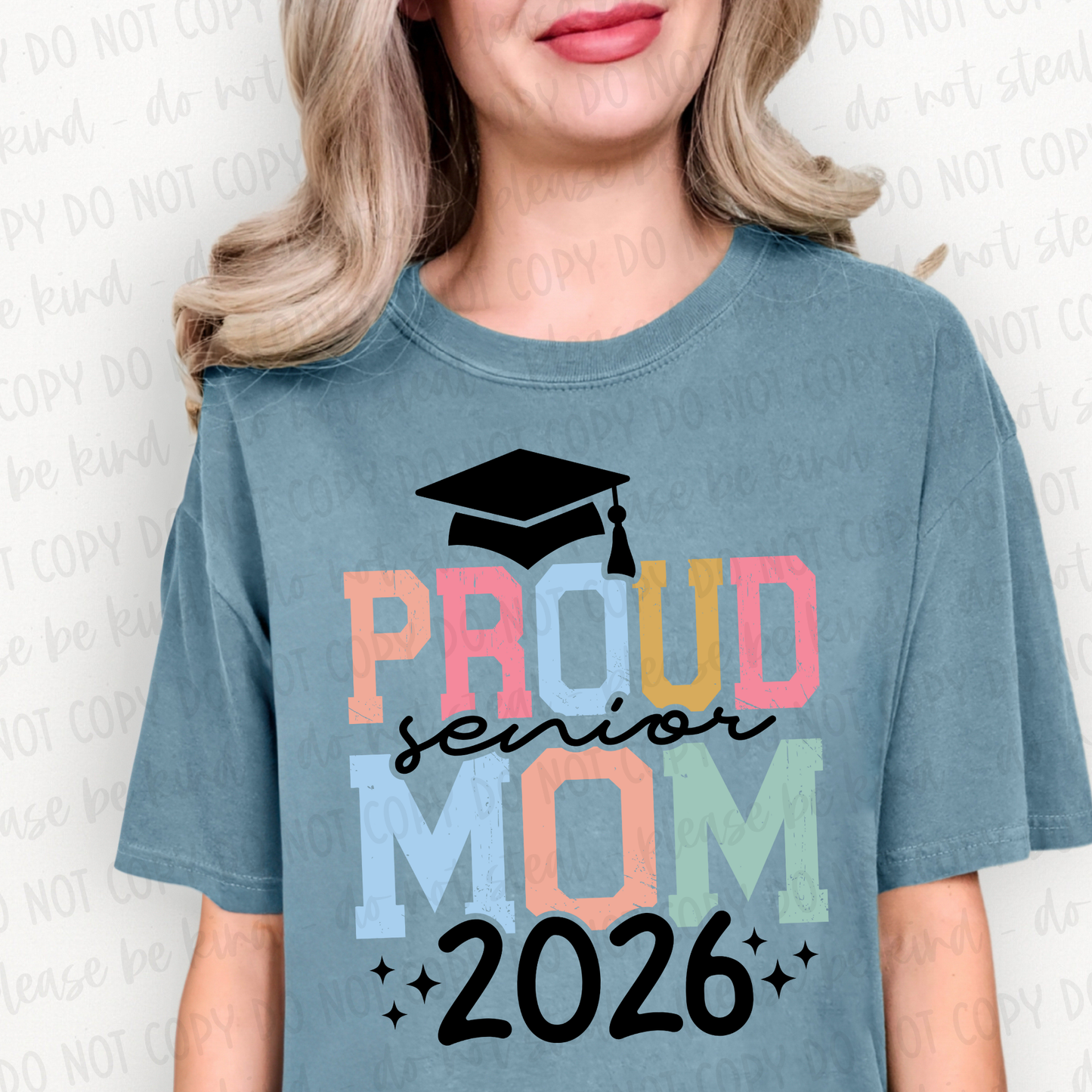 DTF TRANSFER Proud Senior Mom 2026