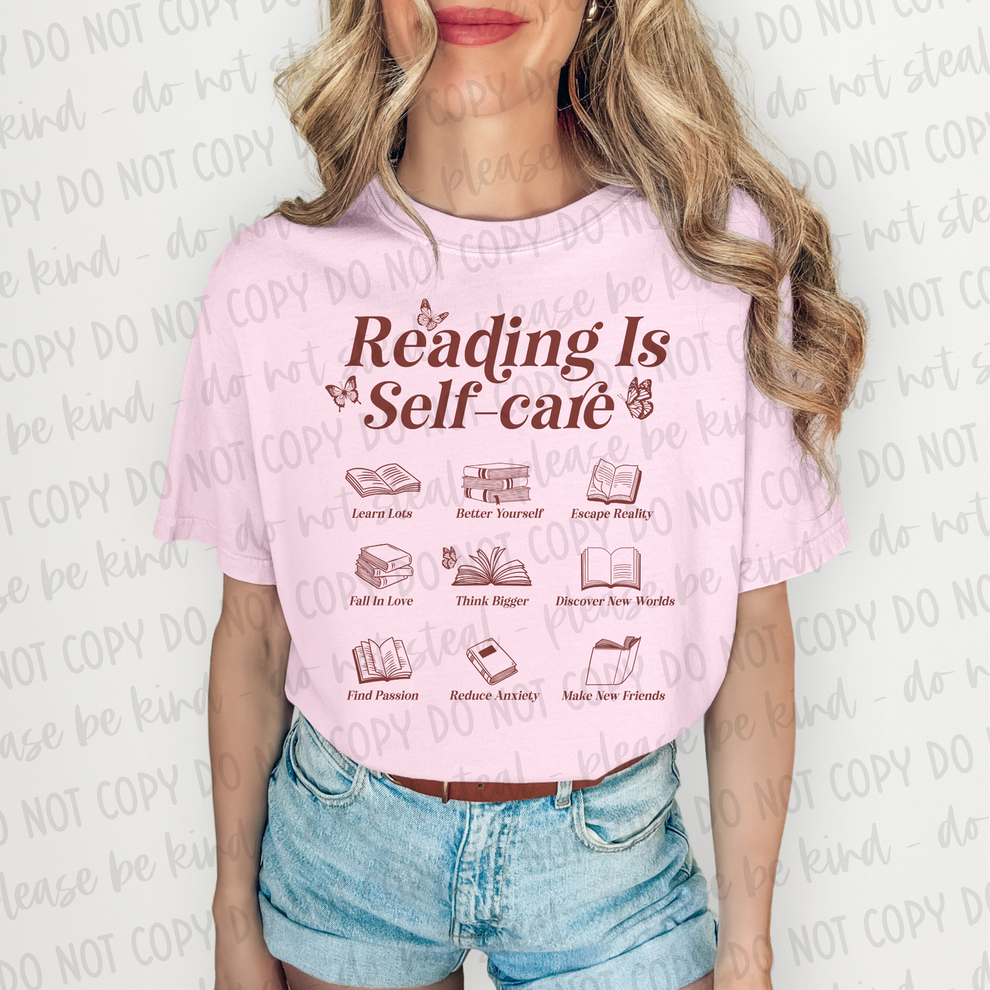 DTF TRANSFER Reading Is Self Care
