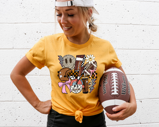 DTF TRANSFER Retro Football