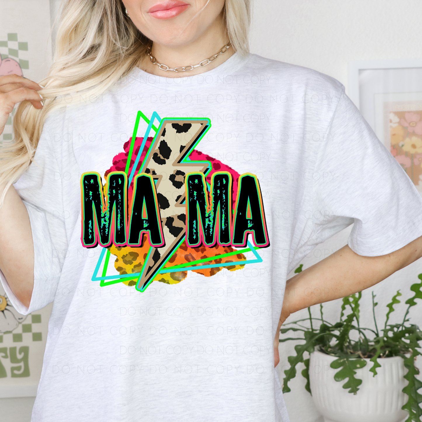 DTF TRANSFER Neon Retro Mama