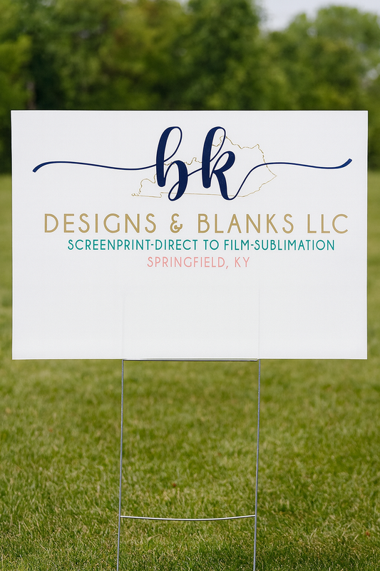 Plastic Corrugated Yard Sign 3 to 5 day TAT AFTER ARTWORK APPROVAL