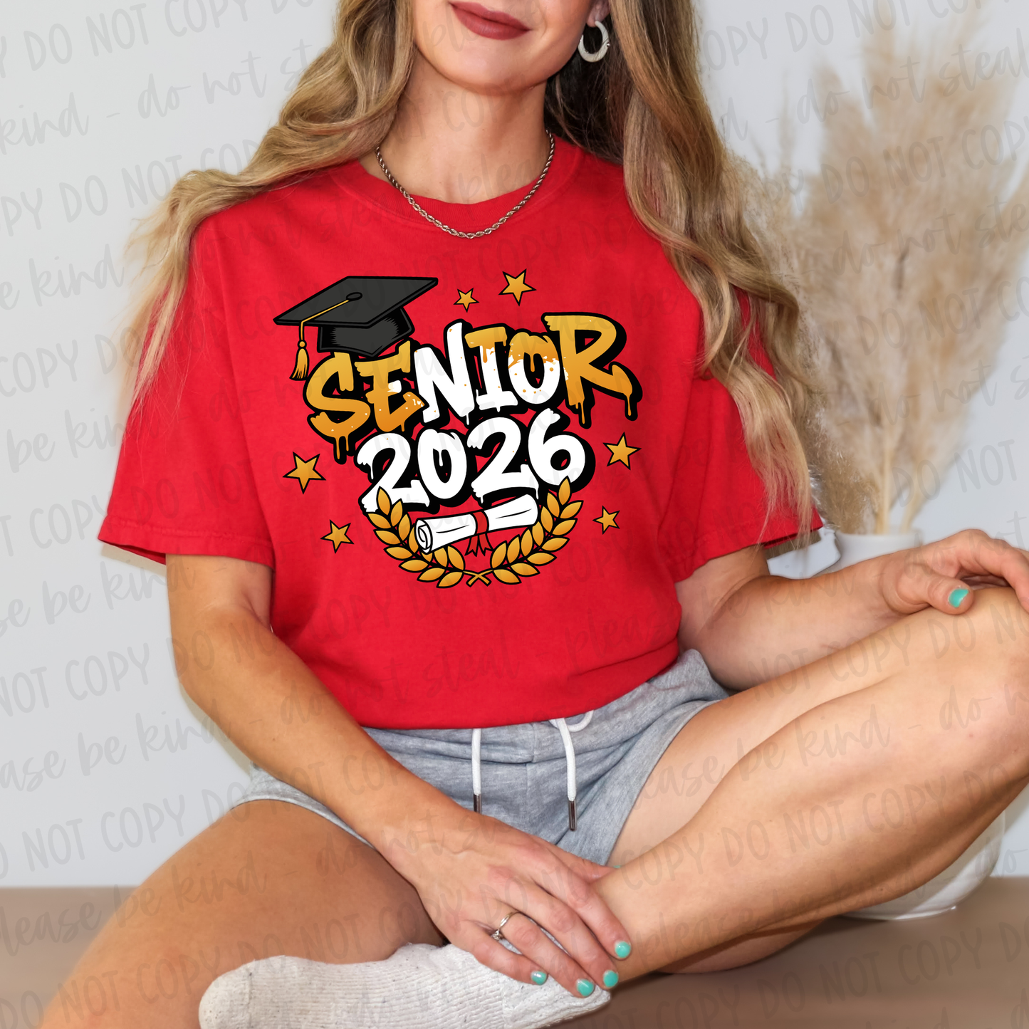 DTF TRANSFER Gold Senior