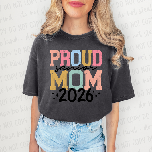 DTF TRANSFER Proud Senior Mom 2026