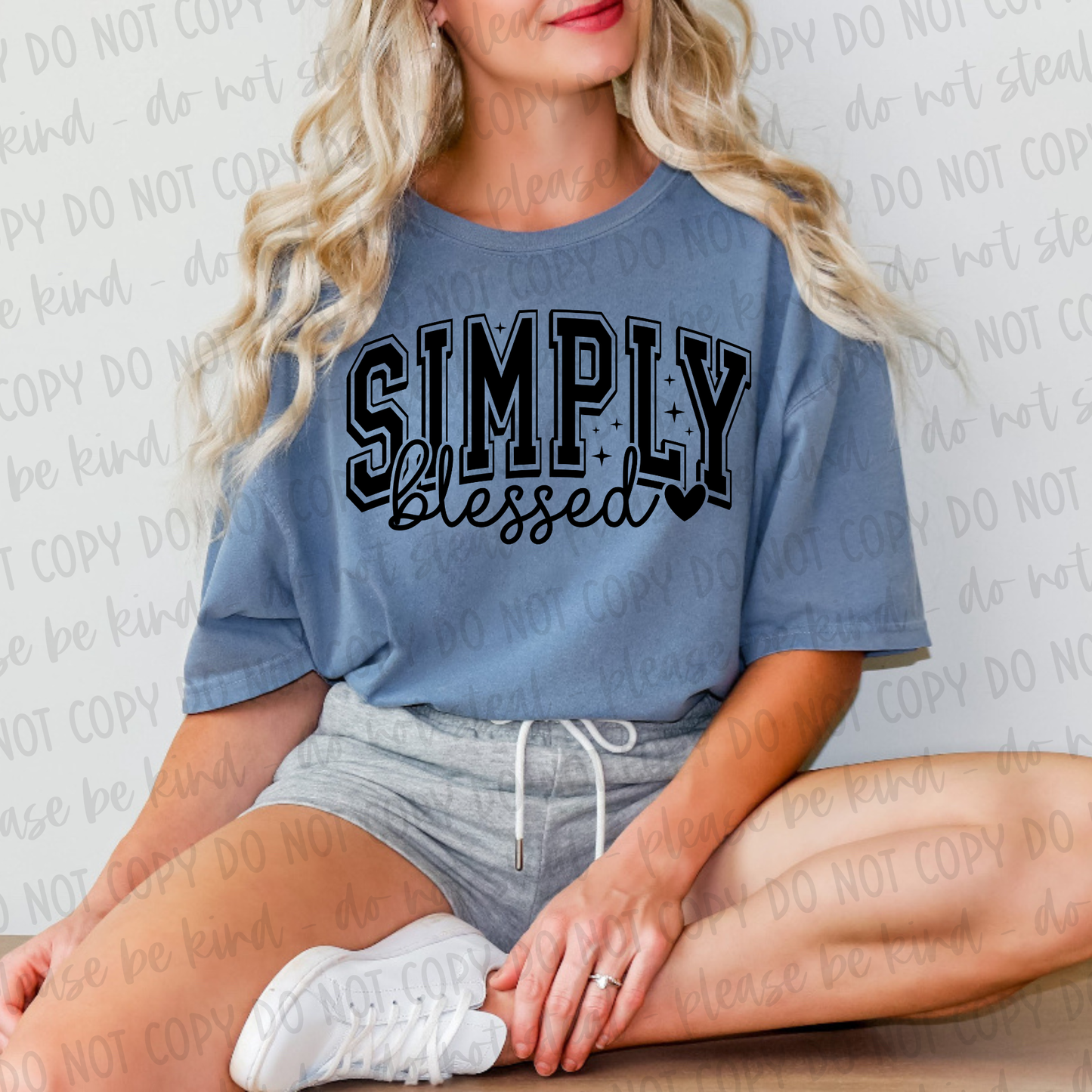 DTF TRANSFER Simply Blessed