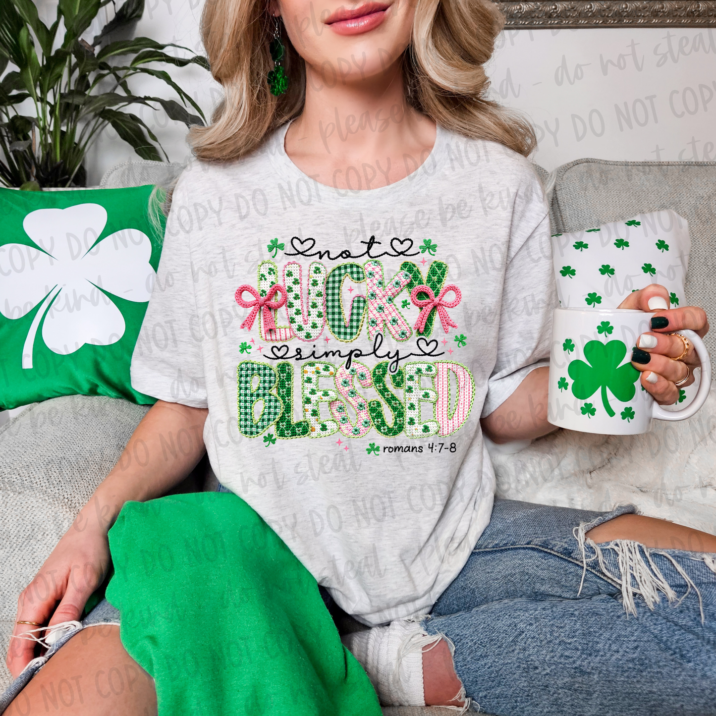 DTF TRANSFER Simply Blessed