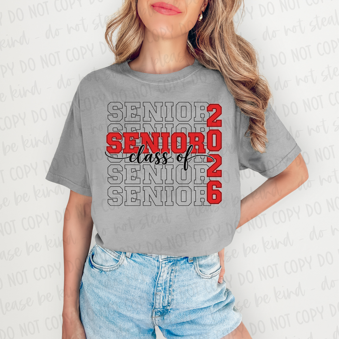 DTF TRANSFER Stacked Senior