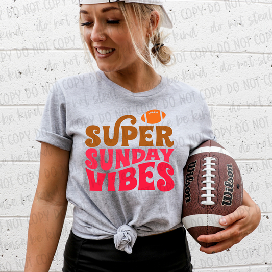 DTF TRANSFER Super Sunday Vibes