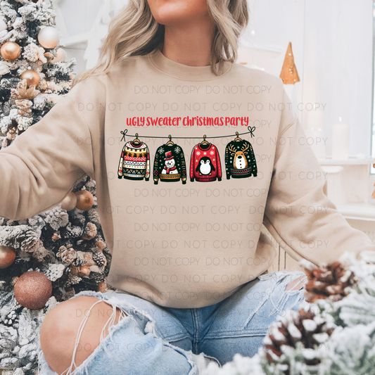 DTF TRANSFER Ugly Sweater Christmas Party