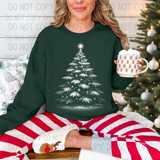 DTF TRANSFER Vintage Christmas Tree