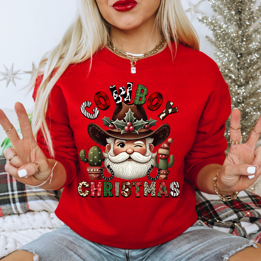 DTF TRANSFER Cowboy Christmas