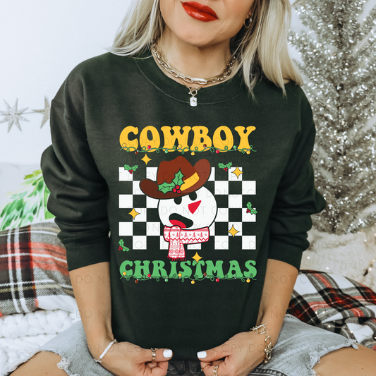 DTF TRANSFER Retro Cowboy Christmas
