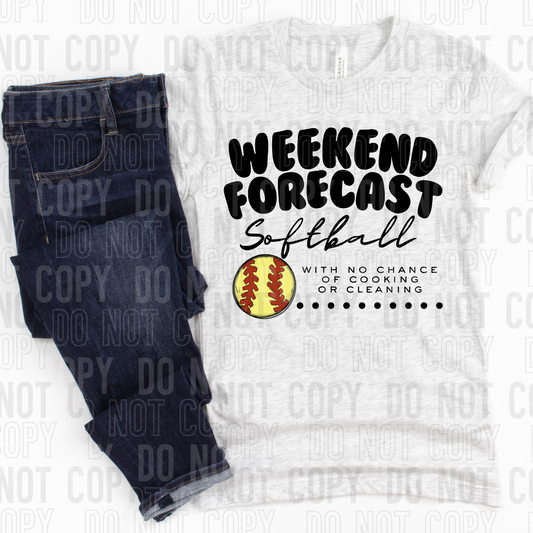 DTF TRANSFER Weekend Forecast Softball