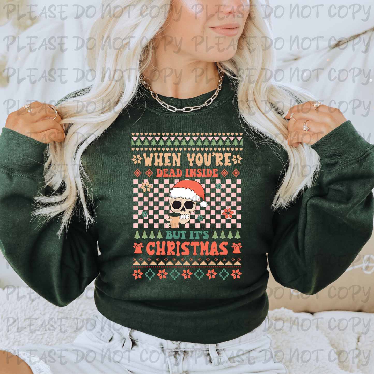 PREMADE GANG SHEET-UGLY CHRISTMAS SWEATER 22x60