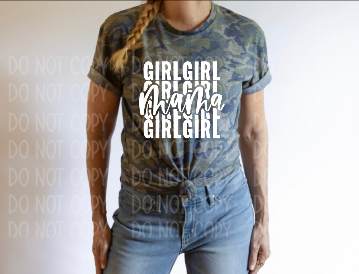 Girl Mama (Vintage Camo Tee)