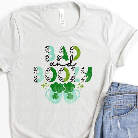 Bad & Boozy Silver Tee