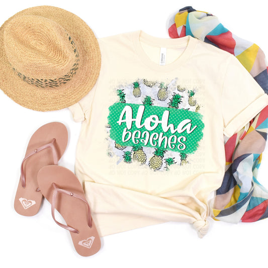 DTF TRANSFER Aloha Beaches Pineapples