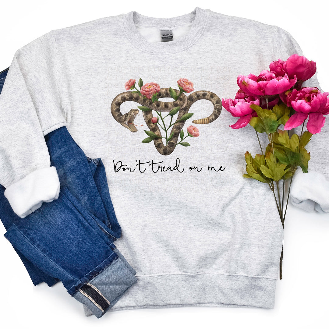 DTF TRANSFER Don't Tread On Me Floral Uterus