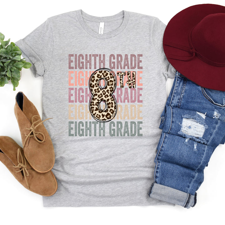 DTF TRANSFER Pre-K to 12th Grade Stacked Leopard