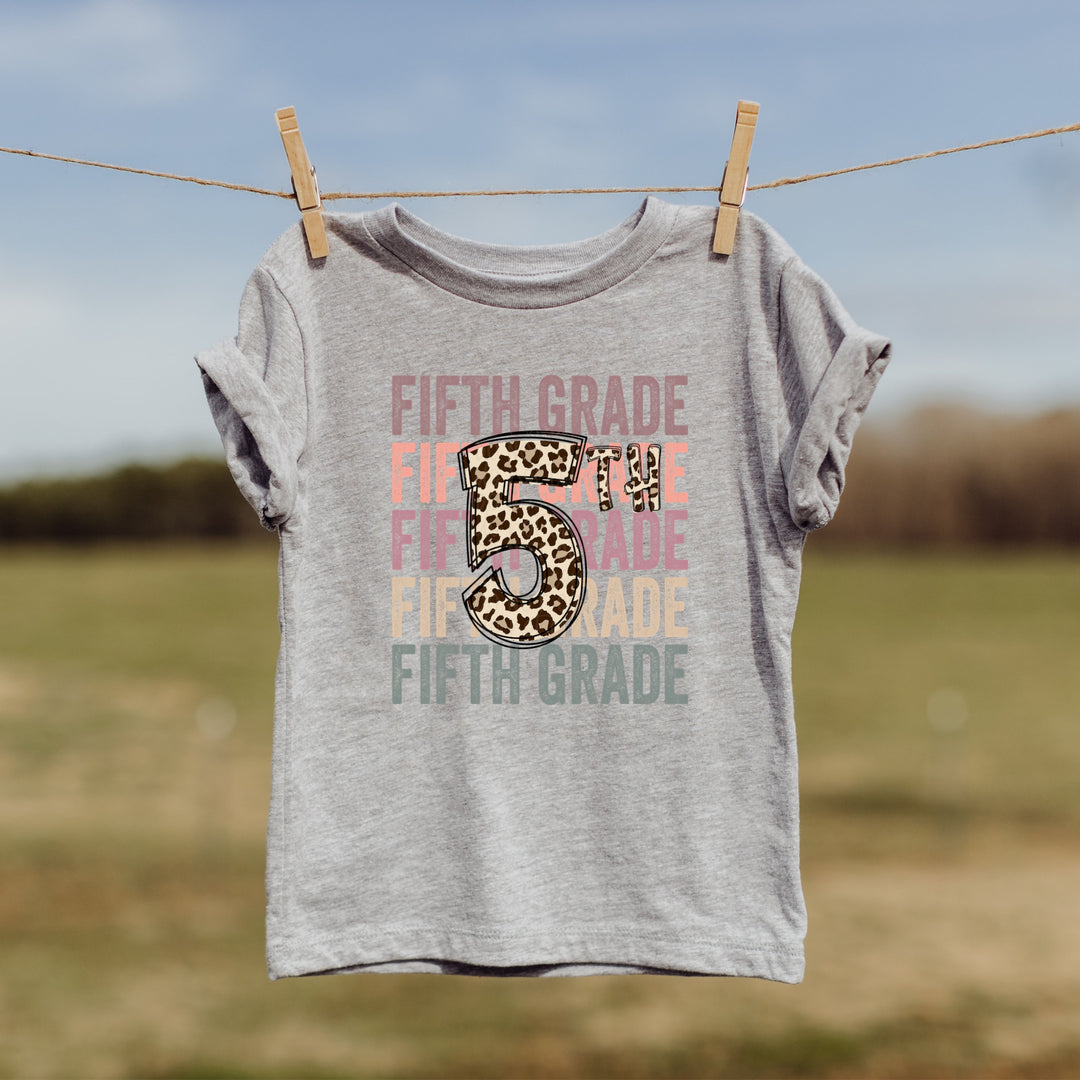 DTF TRANSFER Pre-K to 12th Grade Stacked Leopard