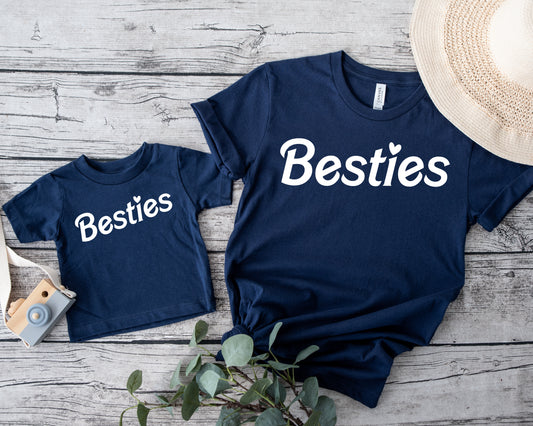 Besties Navy Tee (Adult & Youth)