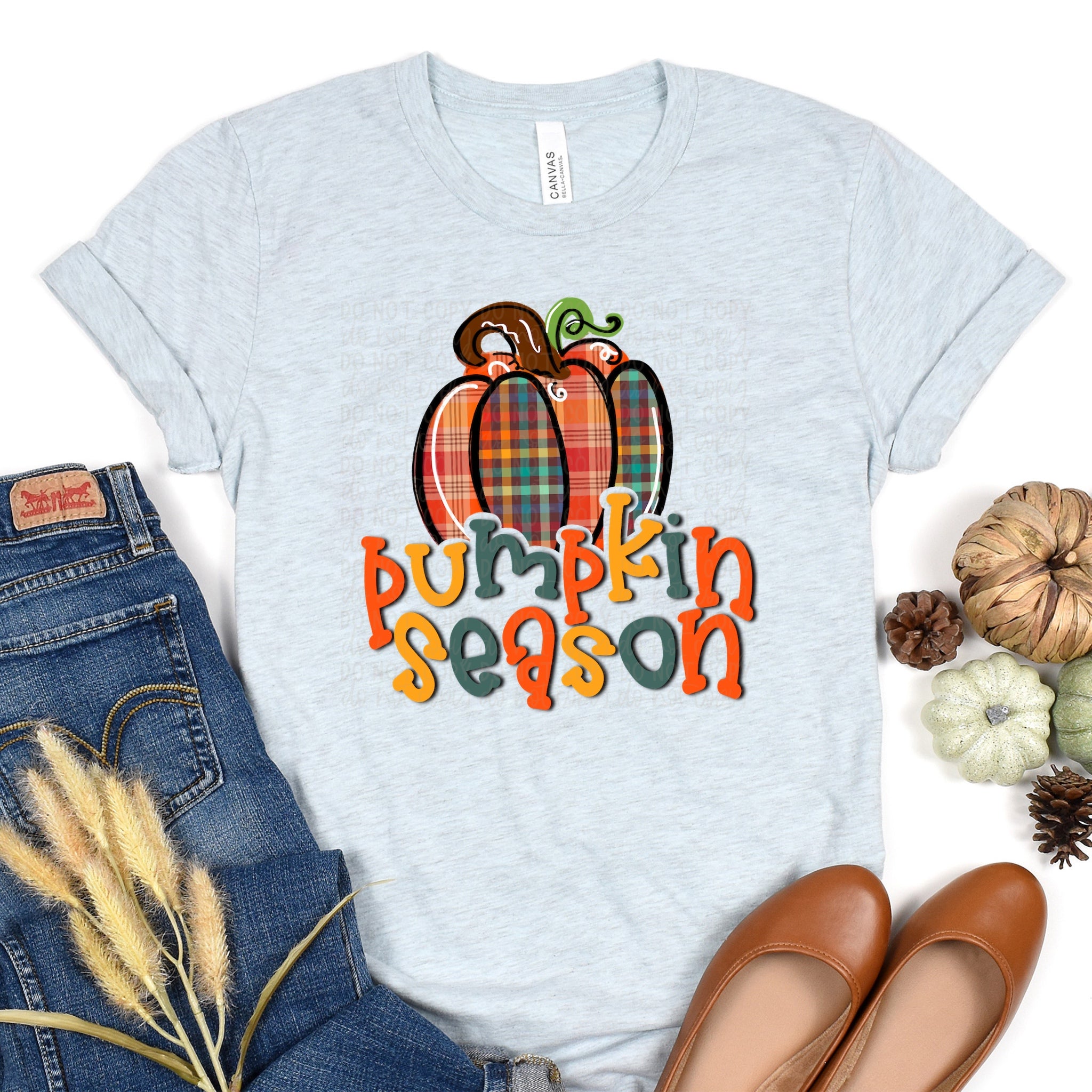 DTF TRANSFER Pumpkin Season Plaid – BK Designs & Blanks