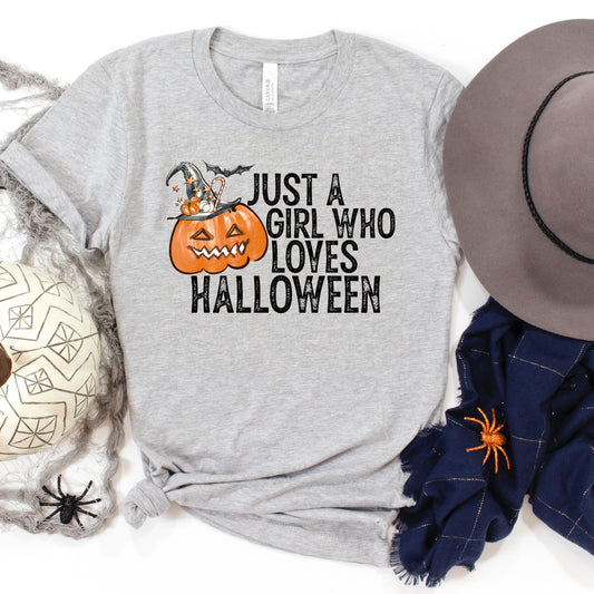 DTF TRANSFER Just A Girl Who Loves Halloween