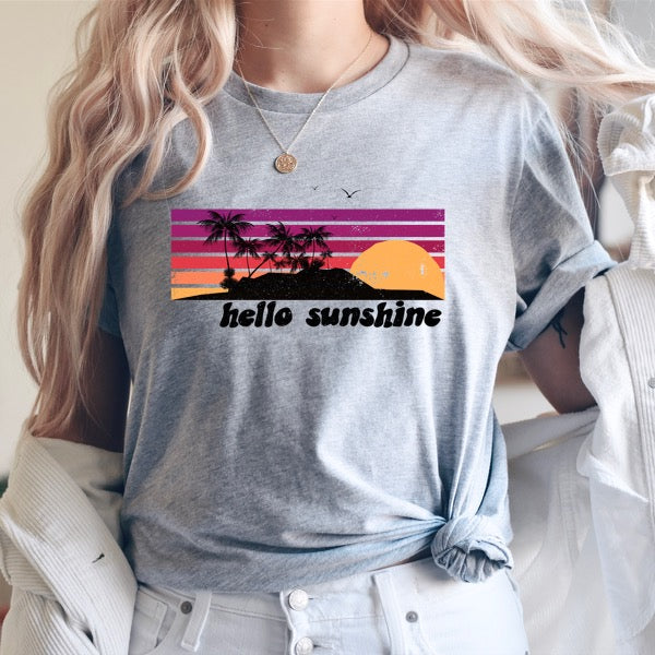 Hello Sunshine Grey Tee