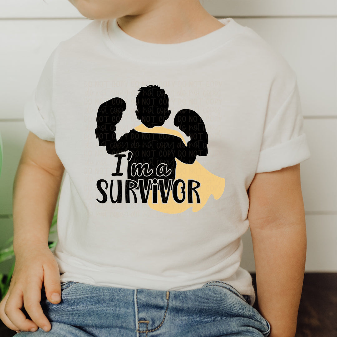 DTF TRANSFER I Am A Survivor Childhood Cancer Awareness