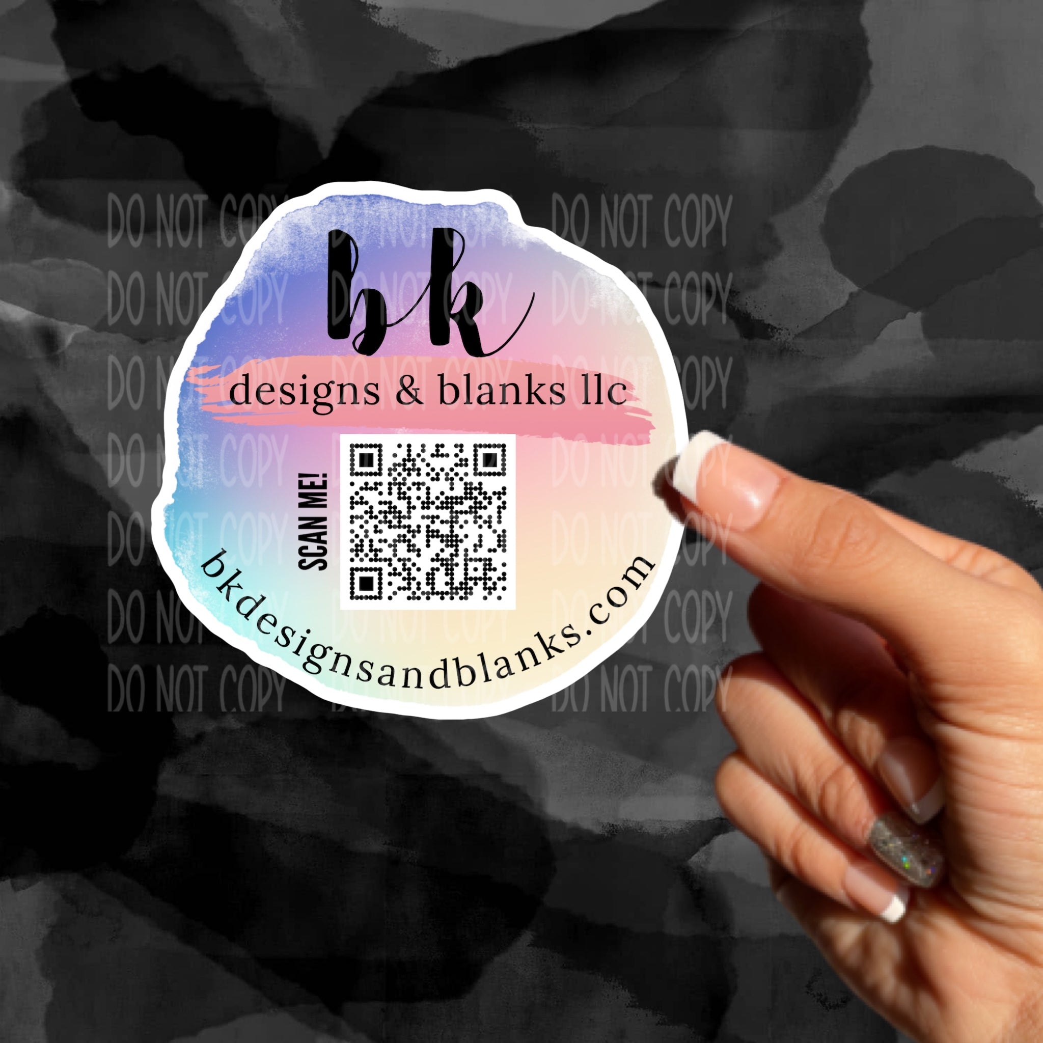 MYSTERY DIE CUT/SHEET Custom QR Code Promotional Stickers (10-14 busin ...