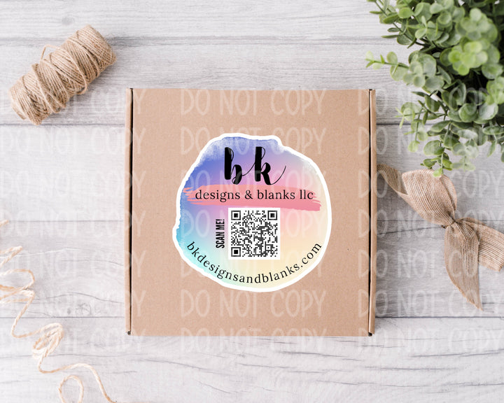 MYSTERY DIE CUT/SHEET Custom QR Code Promotional Stickers (10-14 business day TAT)