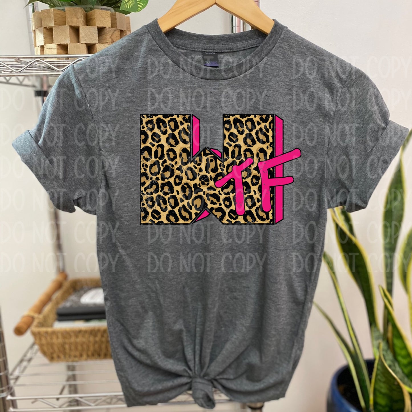 DTF TRANSFER WTF Retro Pink/Leopard