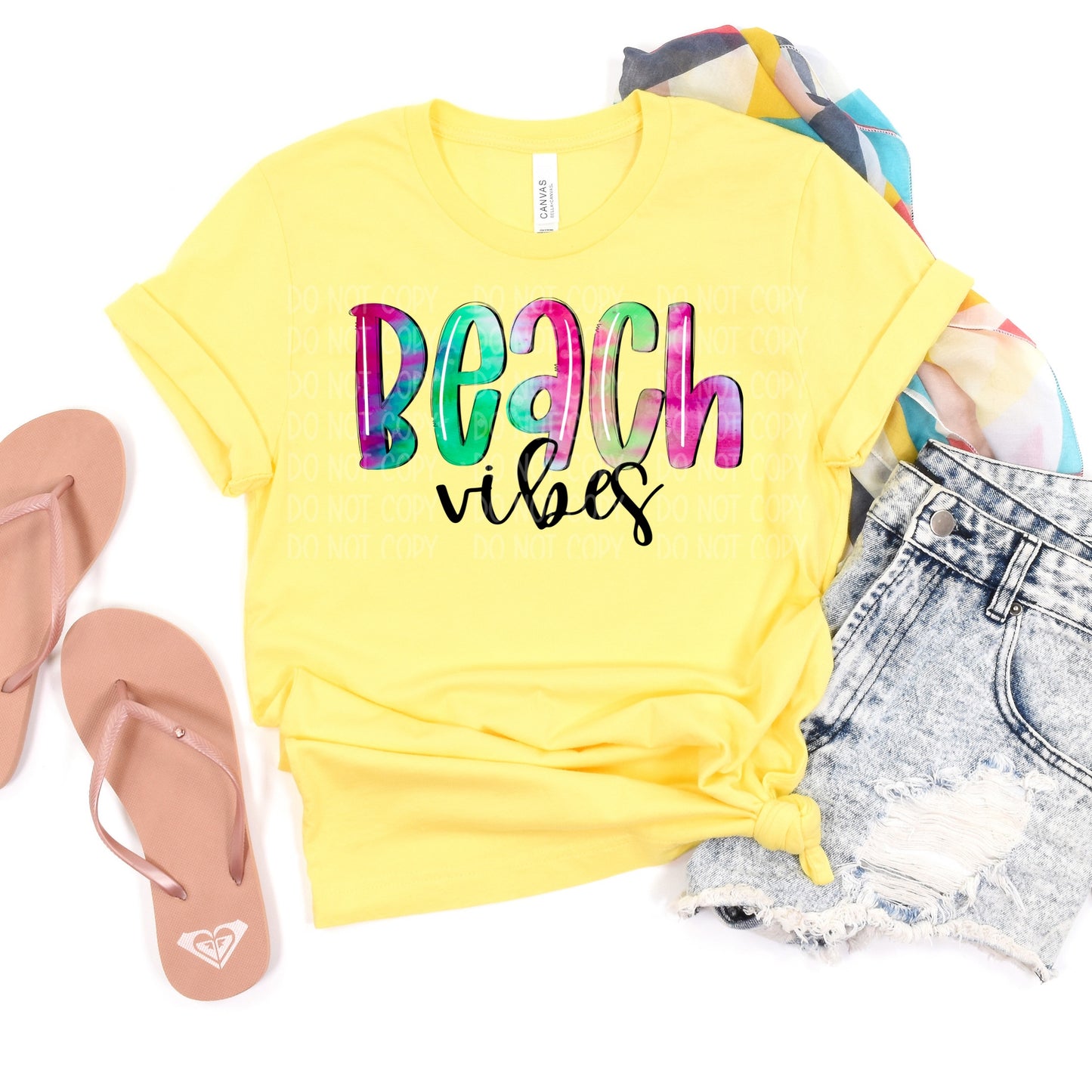 DTF TRANSFER Beach Vibes Tie Dye