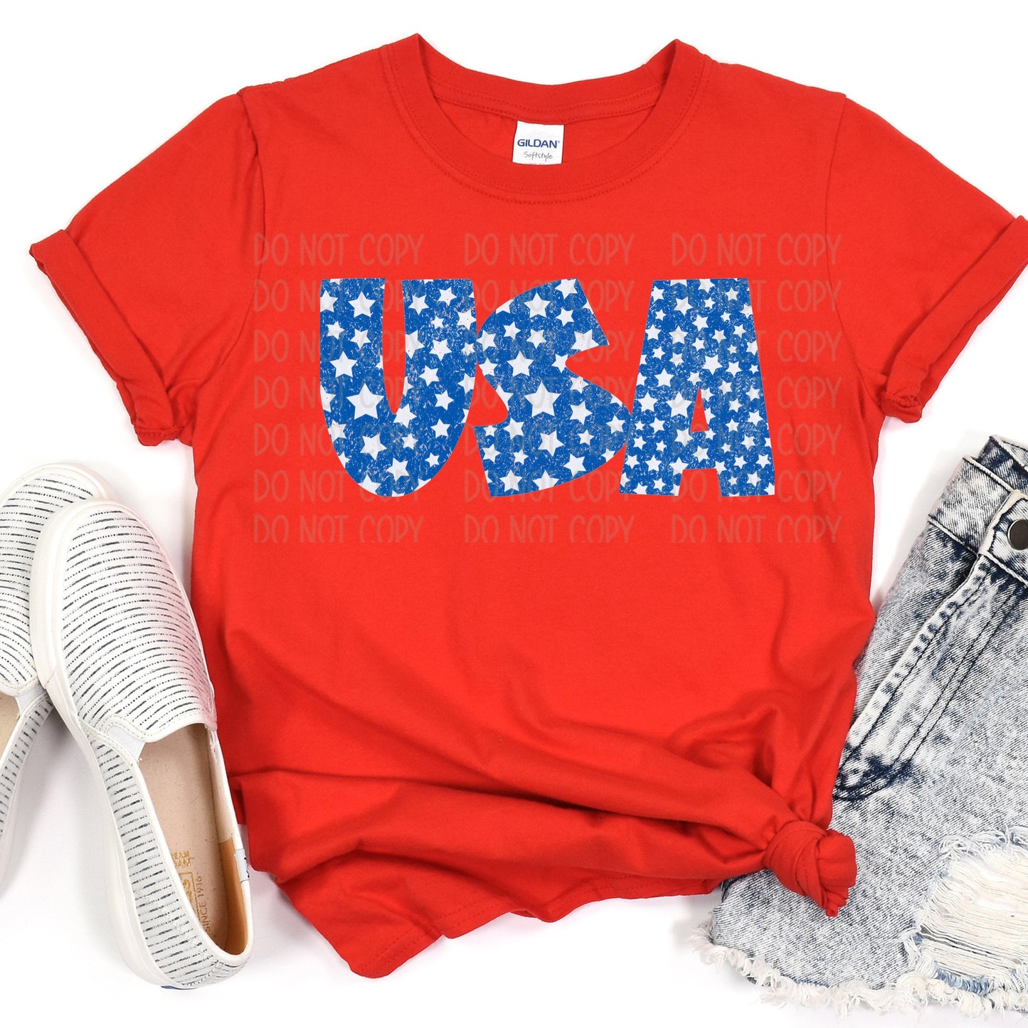 USA Stars Red Tee