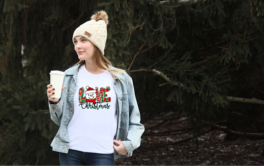 DTF TRANSFER Love Christmas Snowman