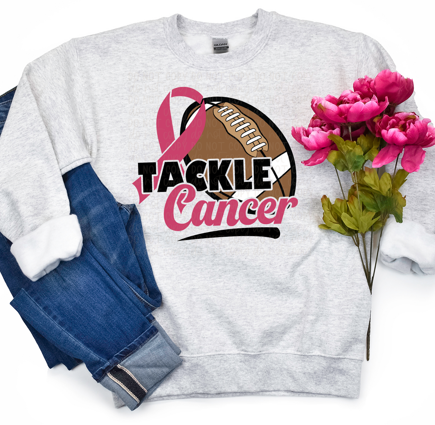 DTF TRANSFER Tackle Breast Cancer Awareness