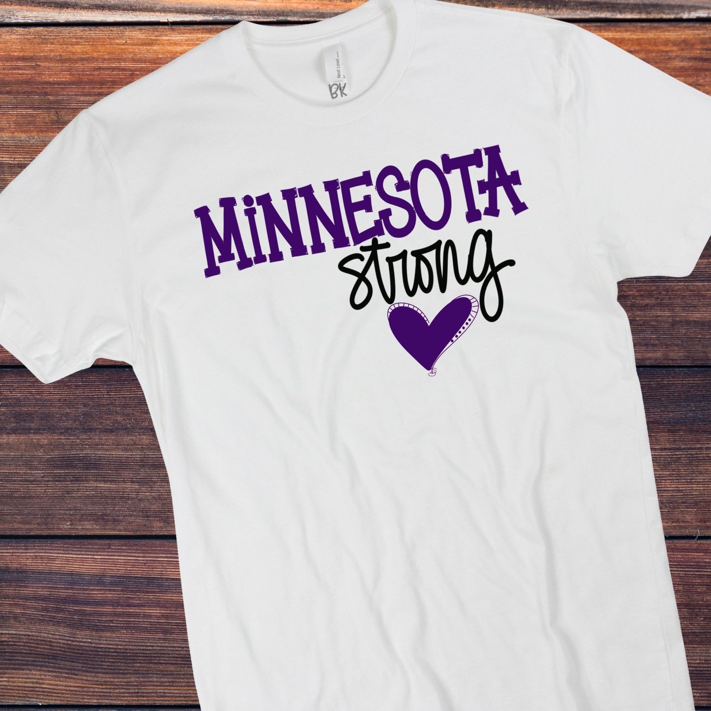 DTF TRANSFER Minnesota Strong purple