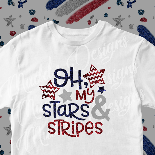 DTF TRANSFER Oh my Stars and Stripes