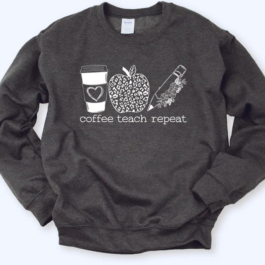 DTF TRANSFER Coffee Teach Repeat