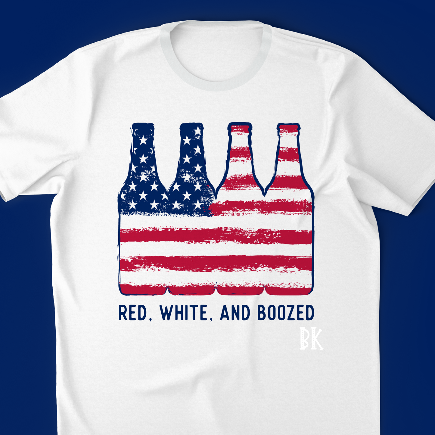 DTF TRANSFER Red white and boozed