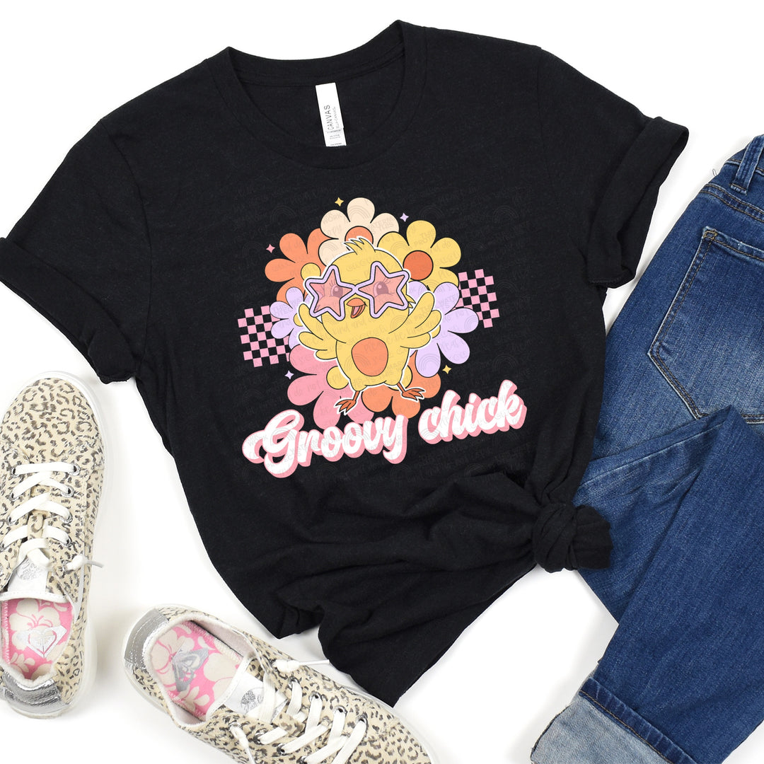 DTF TRANSFER Groovy Chick
