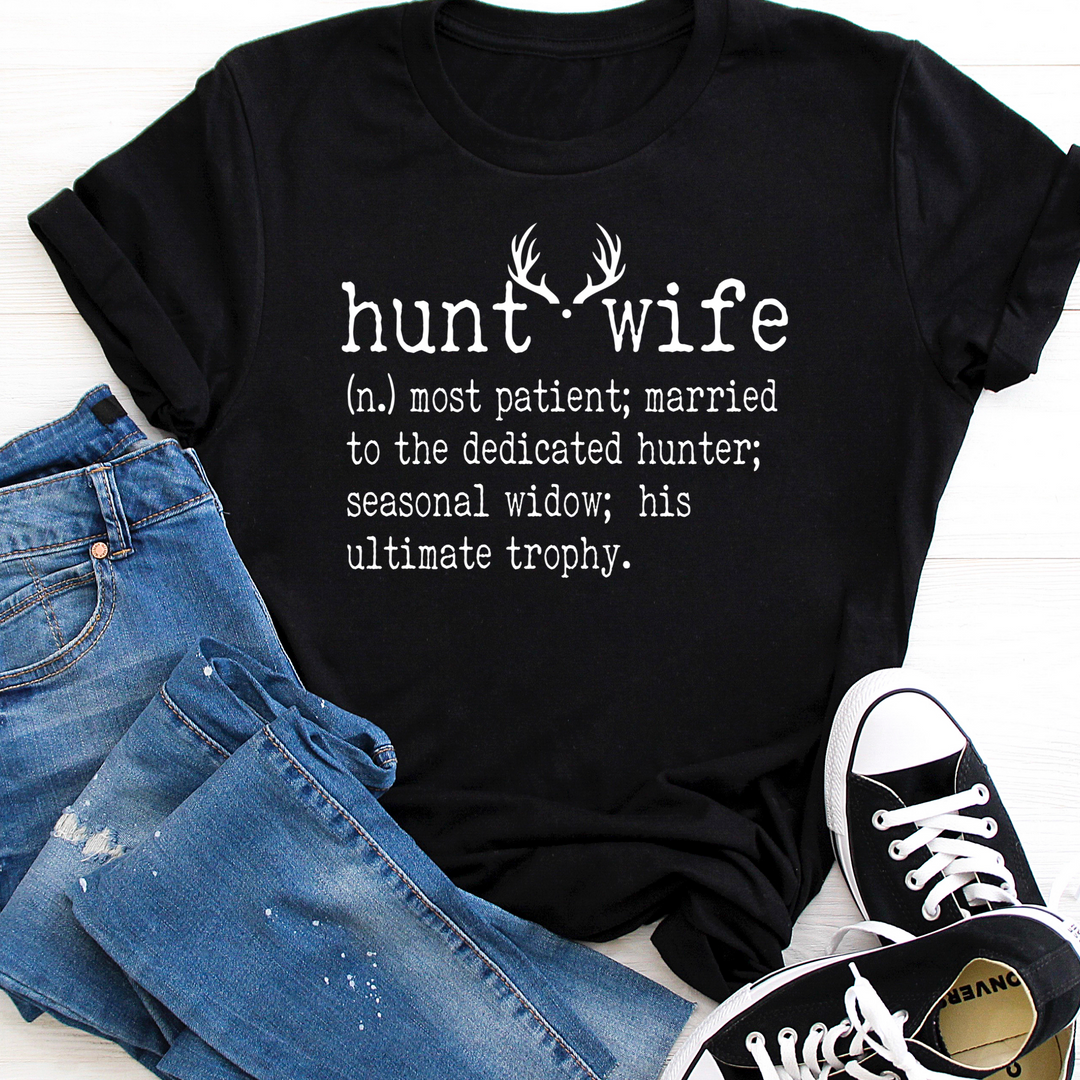 Hunt Wife (black tee)