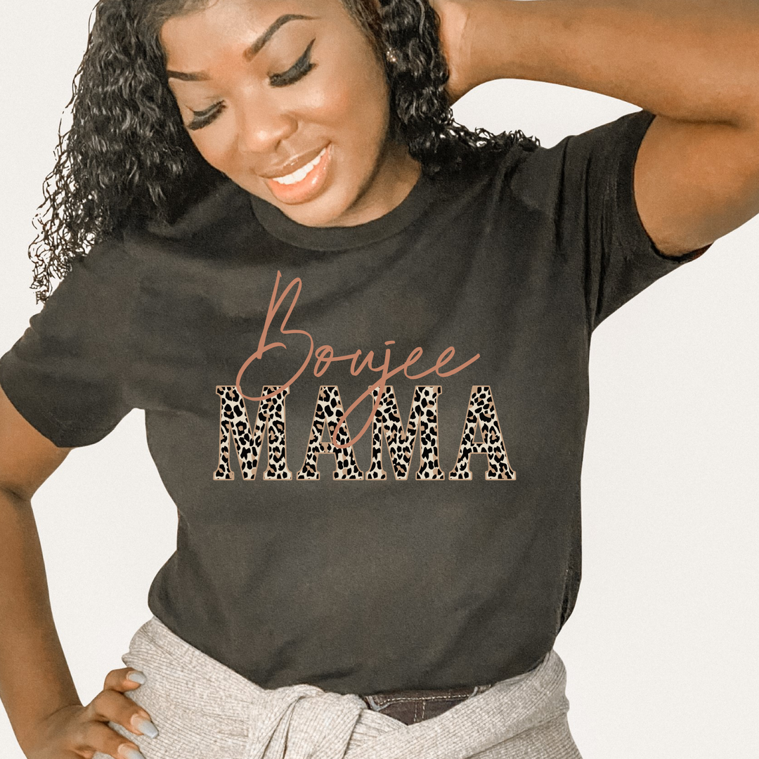 Boujie mama black Tee
