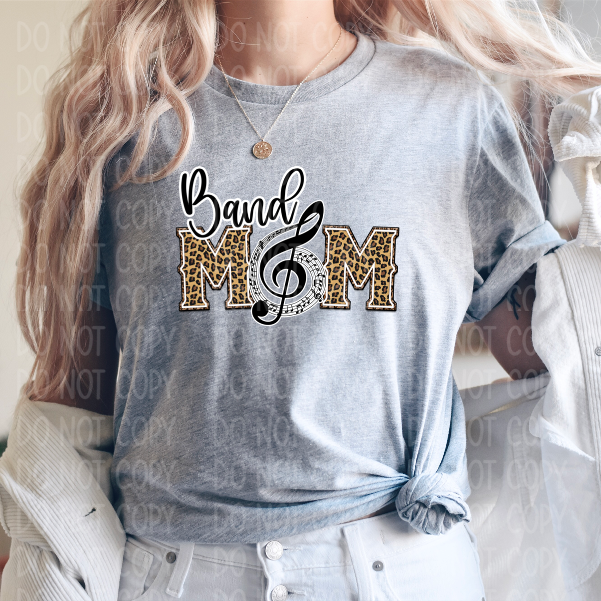 Band Mom Grey Tee