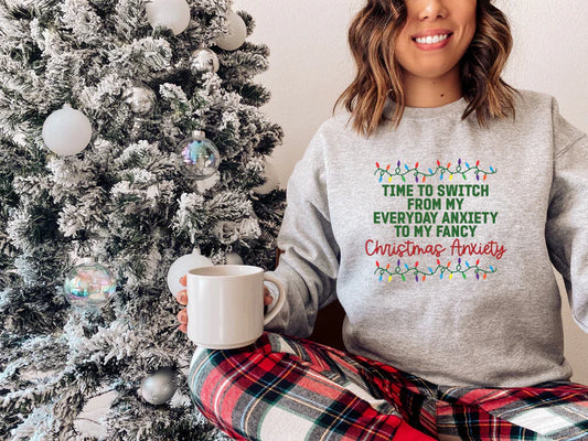 DTF TRANSFER Christmas Anxiety