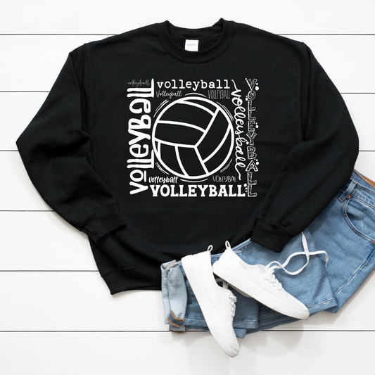 DTF TRANSFER Volleyball Typography