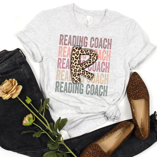 DTF TRANSFER Reading Coach Stacked Leopard